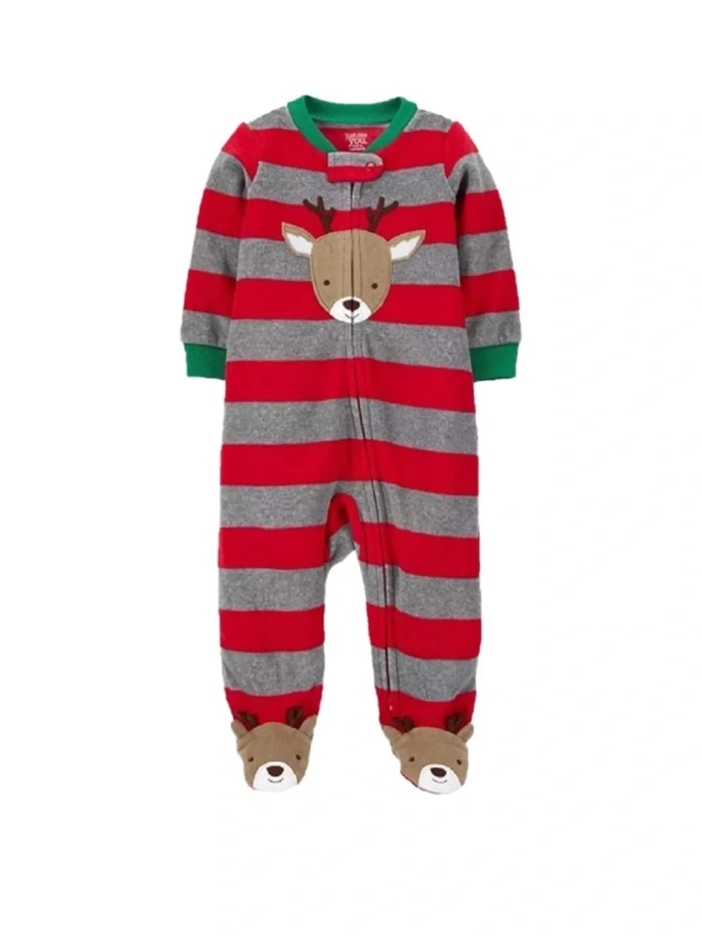 CARTER’S REINDEER FLEECE SLEEP & PLAY SLEEPER - VARIOUS SIZES (NEW WITH TAGS)
